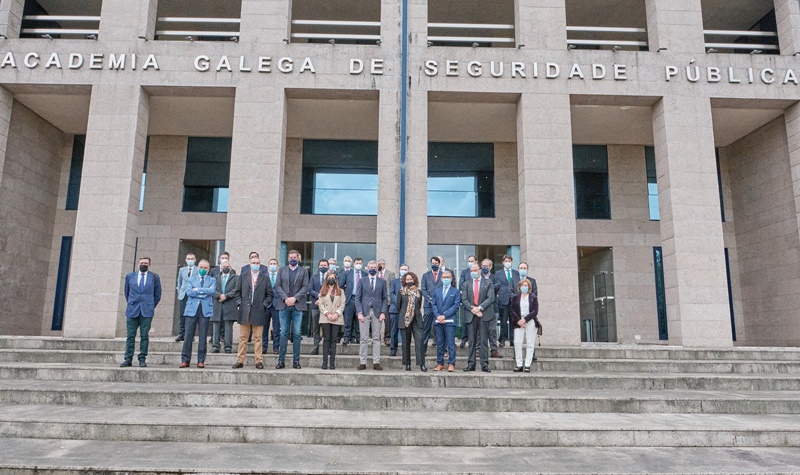 El vicepresidente de la Xunta de Galicia, Alfonso Rueda, clausura la XV reunión del Consejo Asesor de Fundación Inade