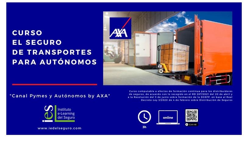 AXA crea un nuevo curso sobre El Seguro de Transportes para Autónomos para corredores en el Instituto e-Learning del Seguro